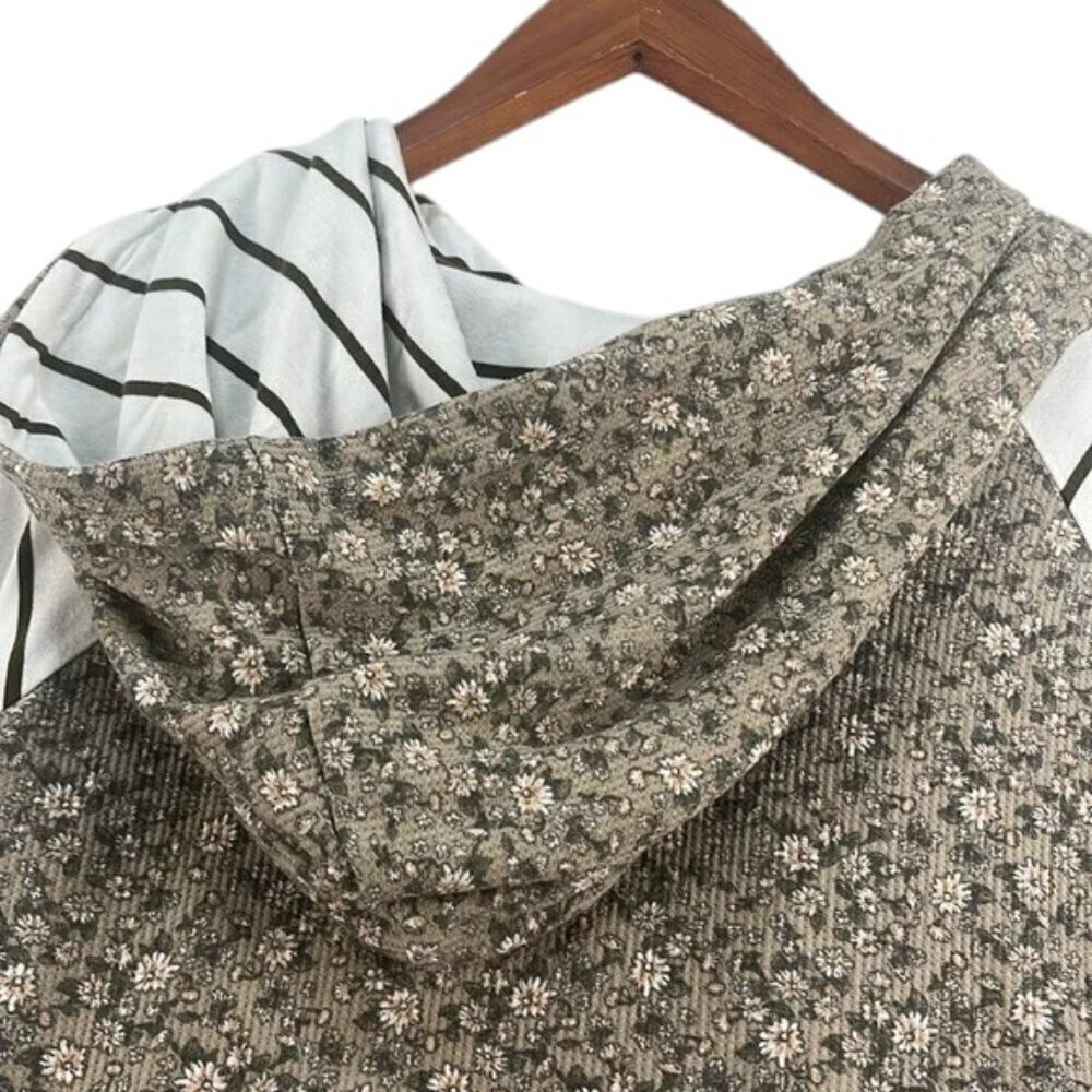 7th Ray Floral Sweatshirt Brown WhiteWomen's Size L - Picture 8 of 8